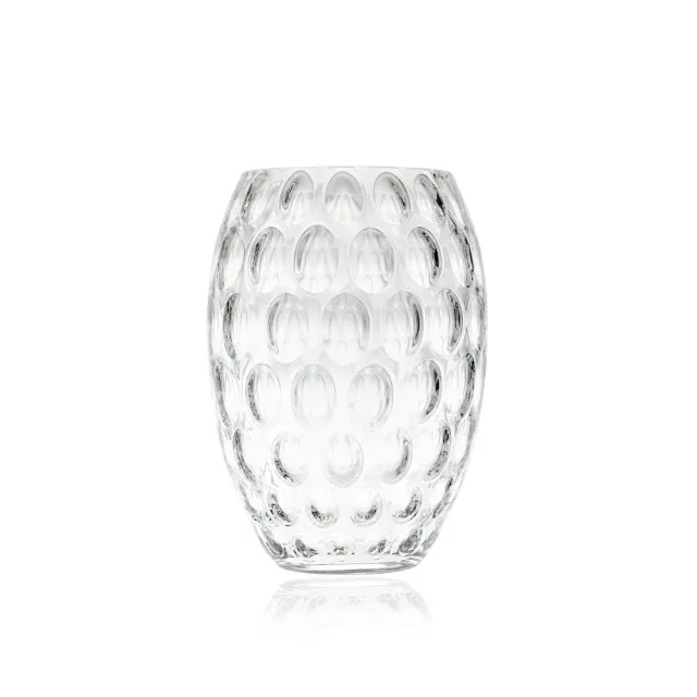 Oválná váza Kugel Crystal na bílém pozadí